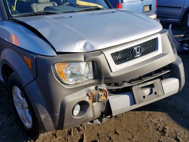 5J6YH28624L033564 - 2004 HONDA ELEMENT EX SILVER photo 9