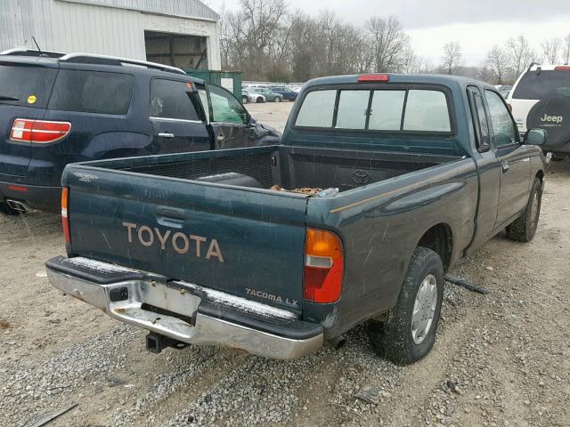 4TAVL52N2VZ238854 - 1997 TOYOTA TACOMA XTR GREEN photo 4