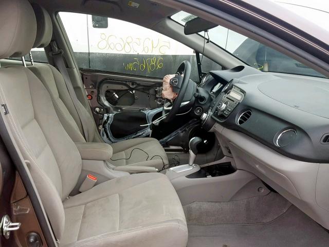 JHMZE2H59ES003347 - 2014 HONDA INSIGHT LX GRAY photo 5