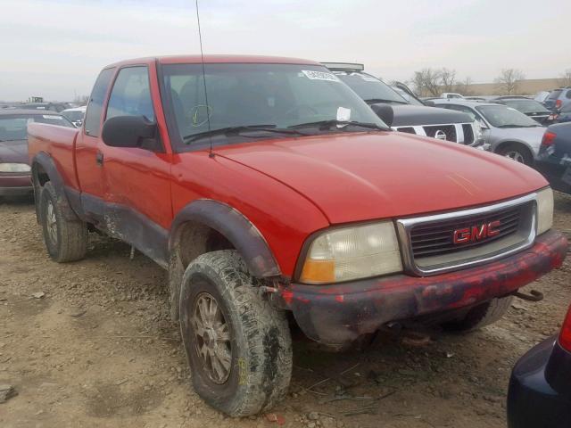 1GTCT19W728147454 - 2002 GMC SONOMA RED photo 1