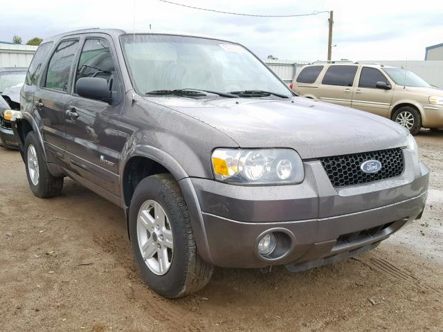 1FMCU96HX6KA48536 - 2006 FORD ESCAPE HEV CHARCOAL photo 1