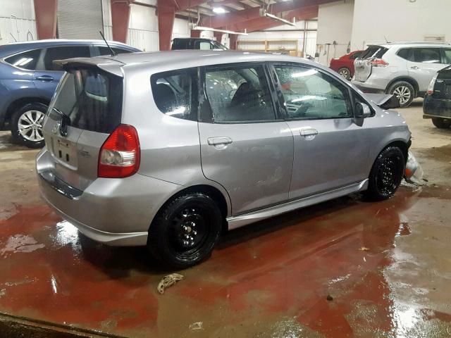 JHMGD37687S042637 - 2007 HONDA FIT S 银色 照片 4