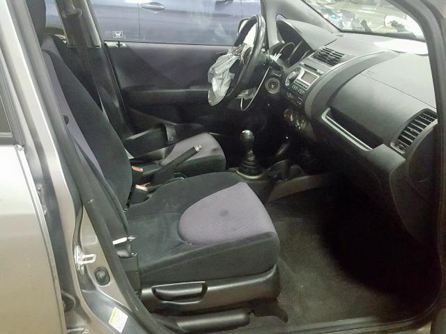 JHMGD37687S042637 - 2007 HONDA FIT S 银色 照片 5