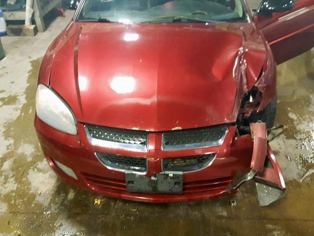 4B3AG52H44E151593 - 2004 DODGE STRATUS R/ RED photo 7