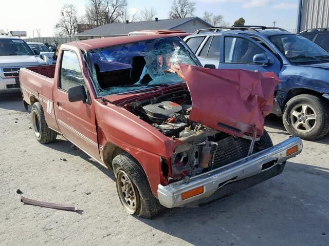 1N6SD11SXMC331818 - 1991 NISSAN TRUCK SHOR BURGUNDY photo 1