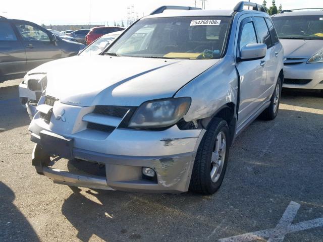 JA4LX41G73U097717 - 2003 MITSUBISHI OUTLANDER SILVER photo 2