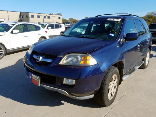 2HNYD18644H505346 - 2004 ACURA MDX TOURIN BLUE photo 2