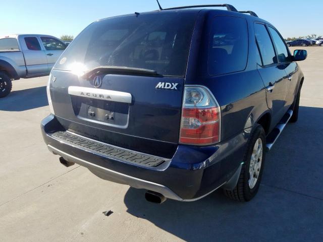 2HNYD18644H505346 - 2004 ACURA MDX TOURIN BLUE photo 4