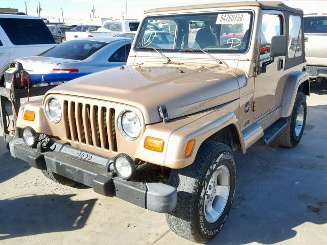 1J4FY49S6XP488039 - 1999 JEEP WRANGLER / TAN photo 2