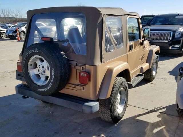 1J4FY49S6XP488039 - 1999 JEEP WRANGLER / TAN photo 4