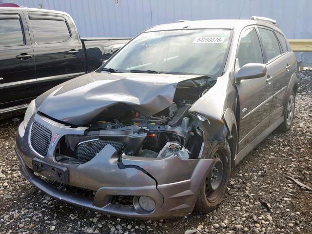 5Y2SM65876Z420129 - 2006 PONTIAC VIBE GRAY photo 2