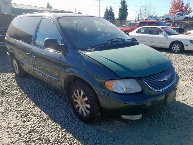 2C8GP54L51R280306 - 2001 CHRYSLER TOWN & COU GREEN photo 1