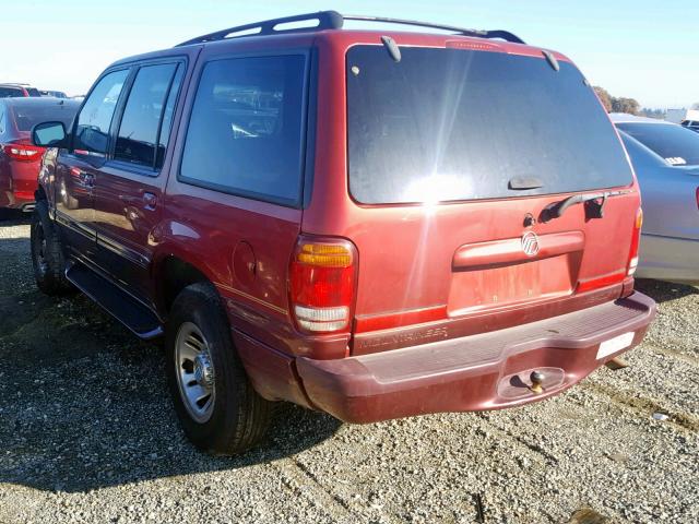 4M2ZU54E6WUJ44551 - 1998 MERCURY MOUNTAINEE RED photo 3