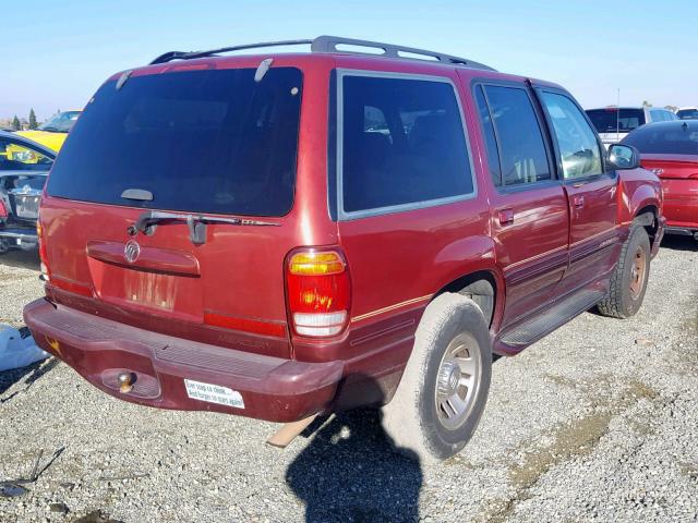 4M2ZU54E6WUJ44551 - 1998 MERCURY MOUNTAINEE RED photo 4