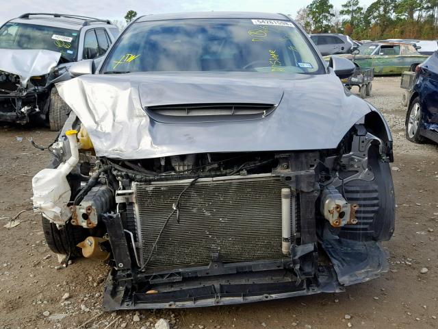 JM1BL1H35A1170306 - 2010 MAZDA SPEED 3 GRAY photo 9