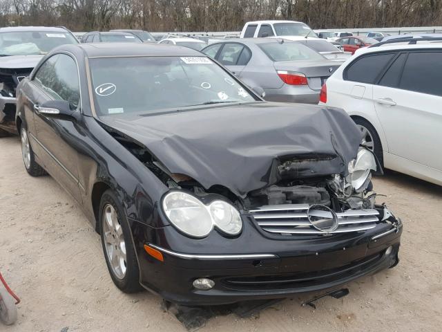 WDBTJ65J04F085390 - 2004 MERCEDES-BENZ CLK 320C BLACK photo 1