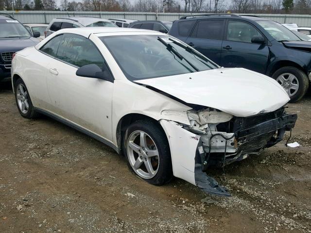 1G2ZH36N074269059 - 2007 PONTIAC G6 GT WHITE photo 1