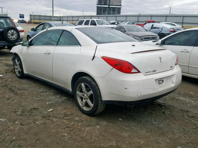 1G2ZH36N074269059 - 2007 PONTIAC G6 GT WHITE photo 3