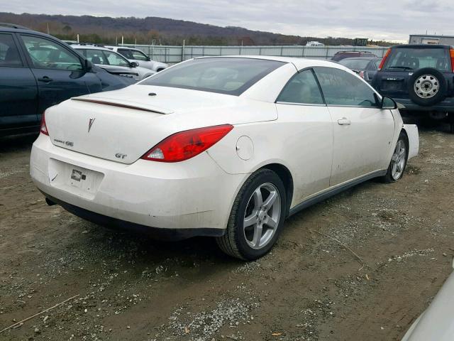 1G2ZH36N074269059 - 2007 PONTIAC G6 GT WHITE photo 4