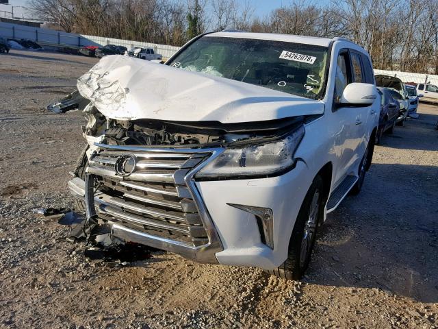 JTJHY7AX7H4234573 - 2017 LEXUS LX 570 WHITE photo 2