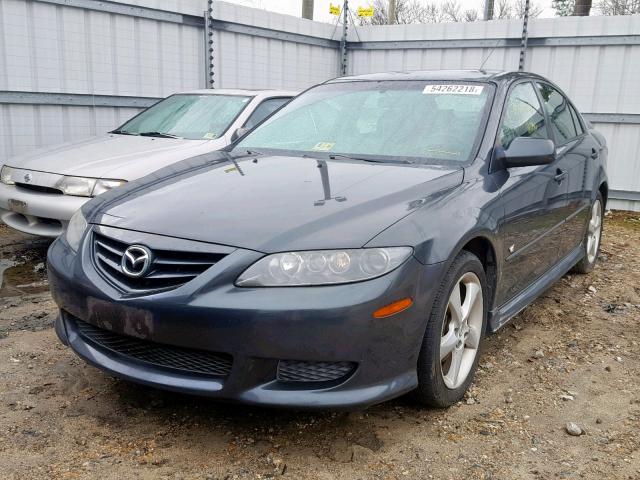 1YVHP84D655M24975 - 2005 MAZDA 6 S GRAY photo 2