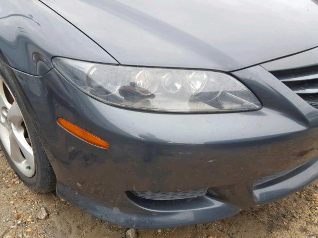 1YVHP84D655M24975 - 2005 MAZDA 6 S GRAY photo 9