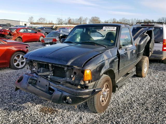 1FTYR10E11TA99681 - 2001 FORD RANGER BLACK photo 2