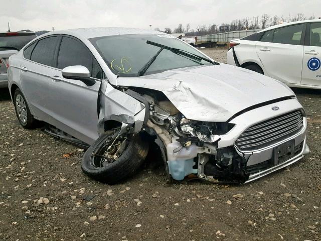 3FA6P0G74DR373210 - 2013 FORD FUSION S SILVER photo 1