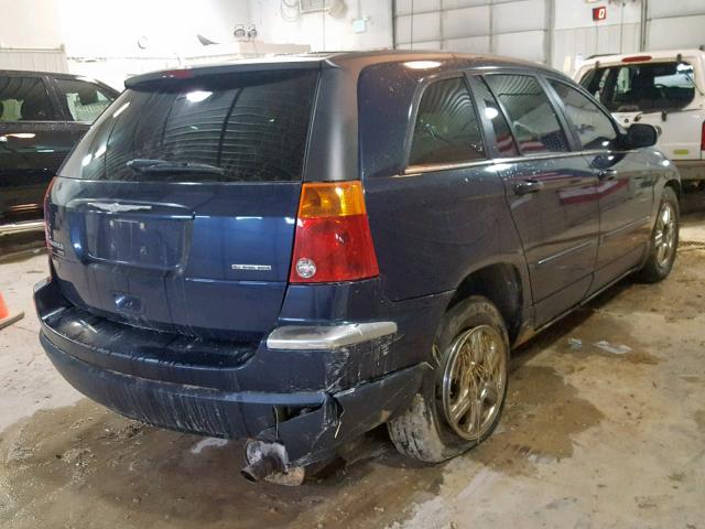 2C8GF68455R270036 - 2005 CHRYSLER PACIFICA T BLUE photo 4