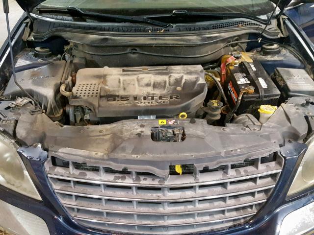 2C8GF68455R270036 - 2005 CHRYSLER PACIFICA T BLUE photo 7