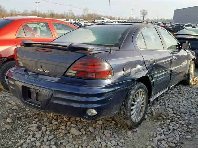 1G2NG52E5YC516697 - 2000 PONTIAC GRAND AM S BLUE photo 4