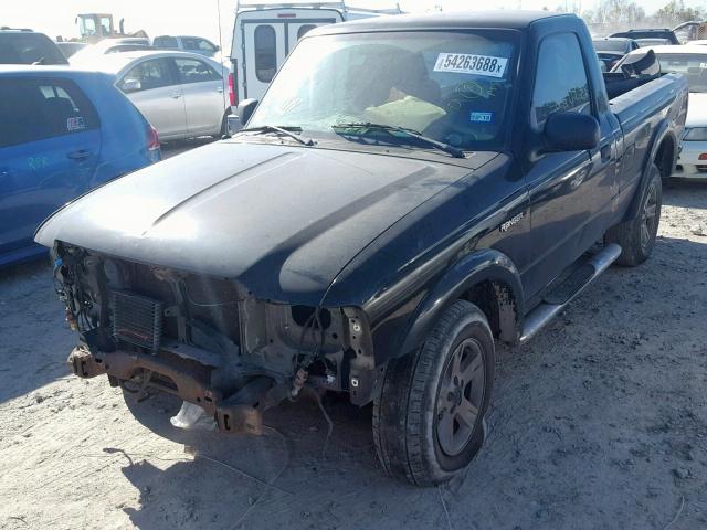 1FTYR10U65PA05560 - 2005 FORD RANGER BLACK photo 2