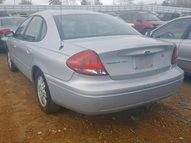 1FAFP56U57A152542 - 2007 FORD TAURUS SEL SILVER photo 3