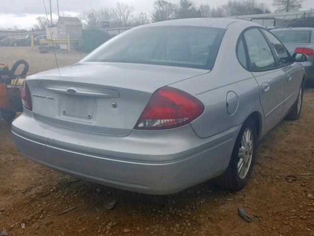 1FAFP56U57A152542 - 2007 FORD TAURUS SEL SILVER photo 4