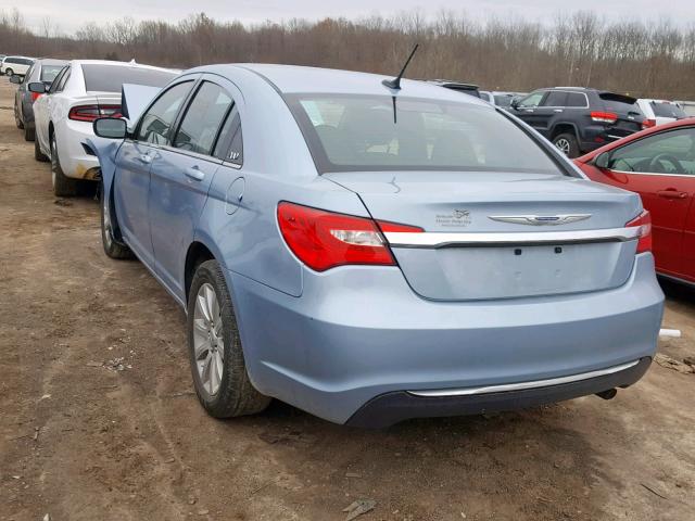 1C3CCBBB2DN571470 - 2013 CHRYSLER 200 TOURIN BLUE photo 3