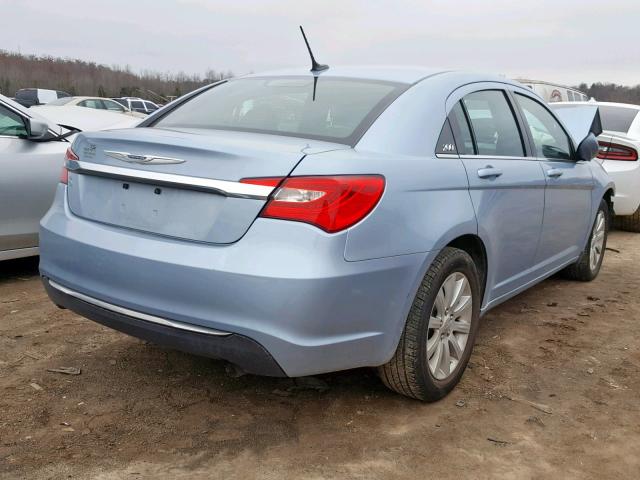 1C3CCBBB2DN571470 - 2013 CHRYSLER 200 TOURIN BLUE photo 4