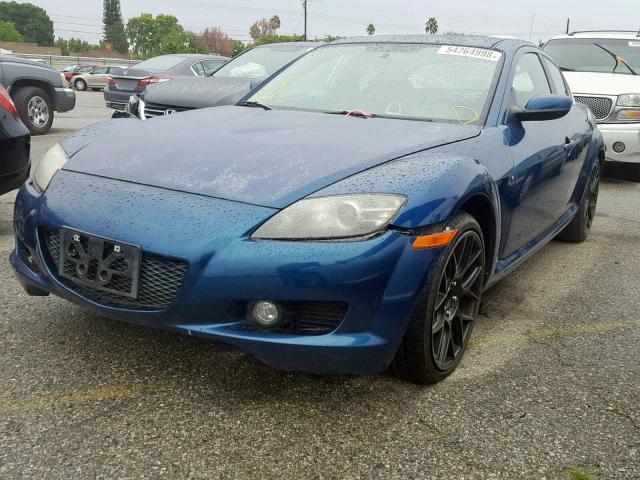 JM1FE173270208425 - 2007 MAZDA RX8 BLUE photo 2