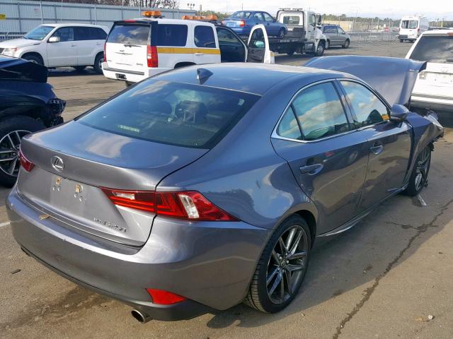 JTHCF1D29E5010273 - 2014 LEXUS IS 250 GRAY photo 4