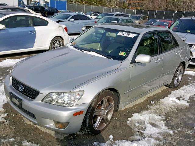 JTHBD192440092001 - 2004 LEXUS IS 300 SILVER photo 2