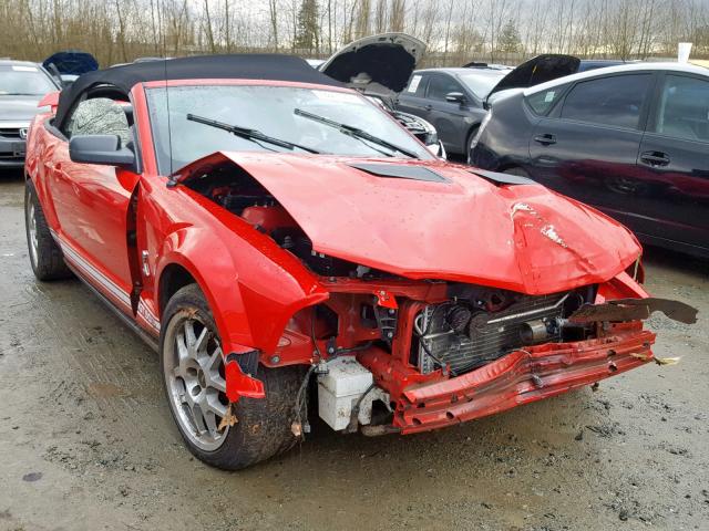 1ZVHT89SX75360335 - 2007 FORD MUSTANG SH RED photo 1