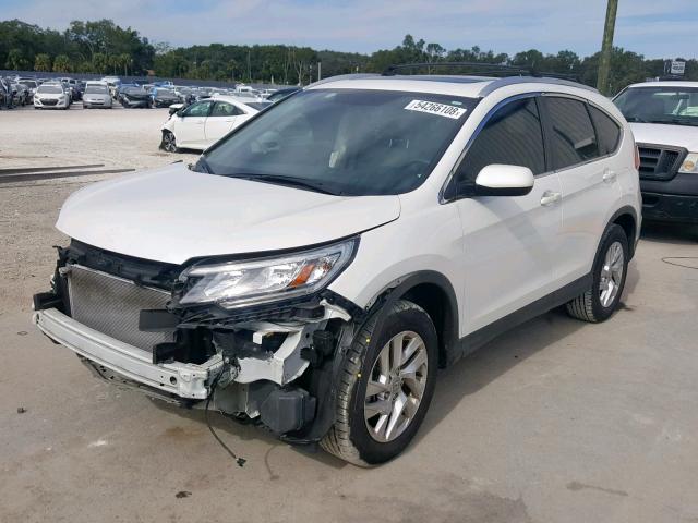 5J6RM3H70GL025241 - 2016 HONDA CR-V EXL WHITE photo 2