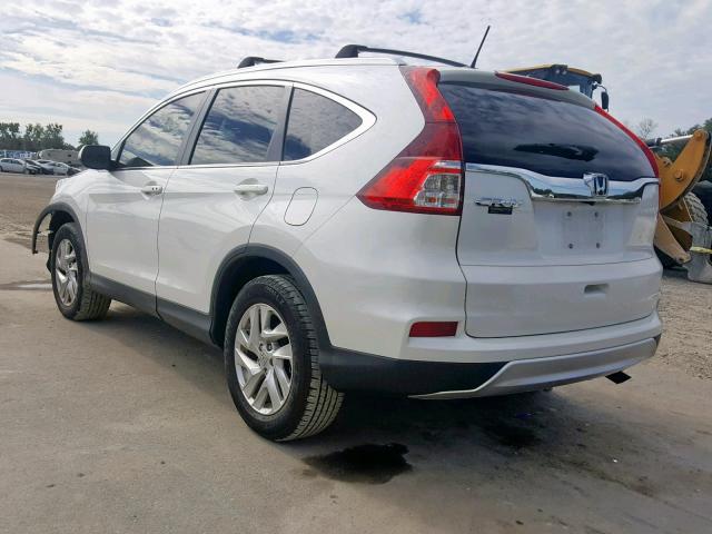 5J6RM3H70GL025241 - 2016 HONDA CR-V EXL WHITE photo 3