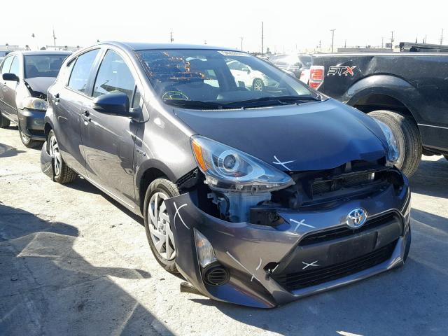 JTDKDTB30F1586675 - 2015 TOYOTA PRIUS C GRAY photo 1