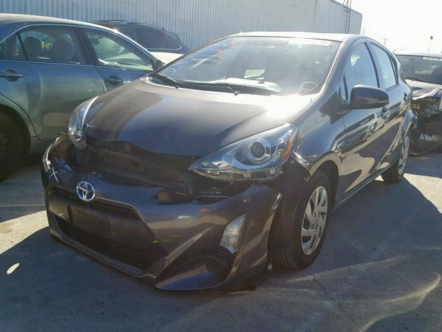 JTDKDTB30F1586675 - 2015 TOYOTA PRIUS C GRAY photo 2