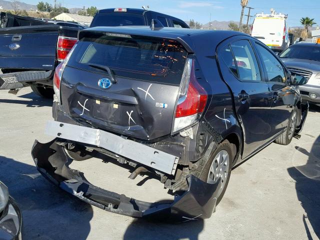 JTDKDTB30F1586675 - 2015 TOYOTA PRIUS C GRAY photo 4