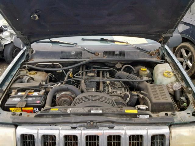 1J4GZ58S8VC609683 - 1997 JEEP GRAND CHER GREEN photo 7