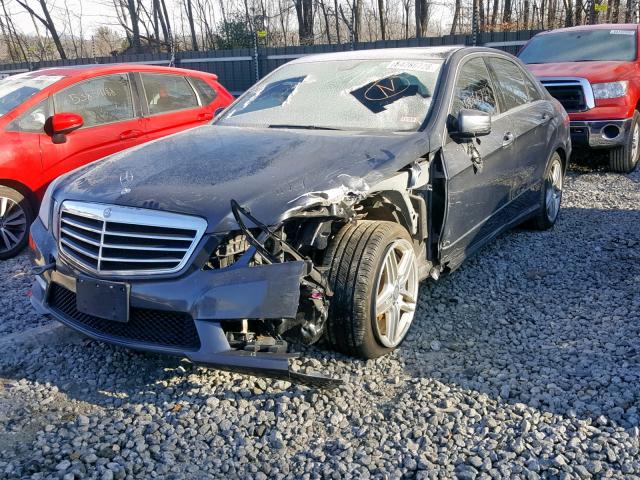 WDDHF8JB5DA766909 - 2013 MERCEDES-BENZ E 350 4MAT GRAY photo 2