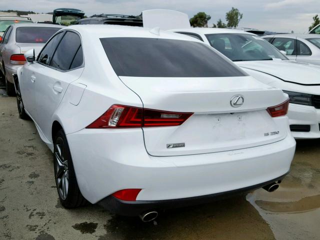 JTHBF1D24F5074735 - 2015 LEXUS IS 250 WHITE photo 3