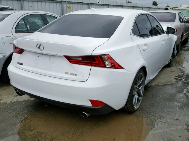 JTHBF1D24F5074735 - 2015 LEXUS IS 250 WHITE photo 4