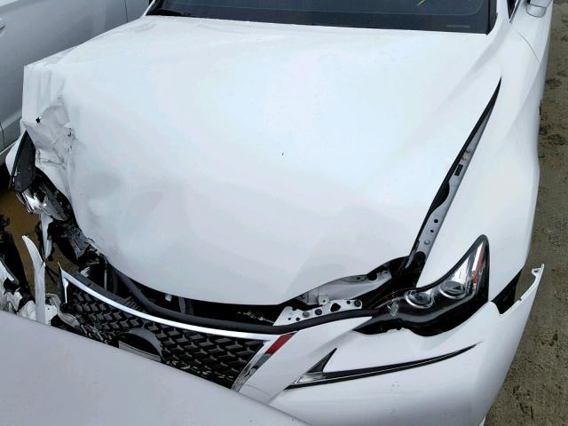 JTHBF1D24F5074735 - 2015 LEXUS IS 250 WHITE photo 7